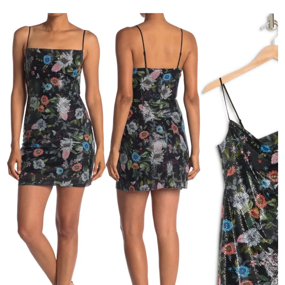 Likely Mini Dress - Black Sparkle - Size 6